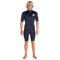 Muta Corta A Maniche Corte Con Zip Posteriore Aggrolite Rip Curl - Blu Scuro / Nero Muta Corta A Maniche Corte Con Zip Posteriore Aggrolite Rip Curl - Blu Scuro / Nero
