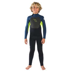 Muta Rip Turl Junior Omega 5 / 3Mm Con Zip Sul Retro - Lime Muta Rip Turl Junior Omega 5 / 3Mm Con Zip Sul Retro - Lime