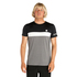 T-Shirt Uv Underline Per Pannello Manica Corta Rip Curl - Nero / Grigio