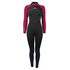 Muta Sola Womens Star 5/3Mm Back Zip - Nero/borgogna A1503