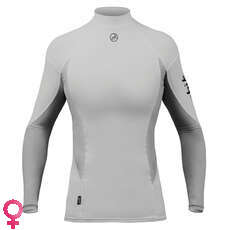 Zhik Womens Spandex Maniche Lunghe Top - Ash Zhik Womens Spandex Maniche Lunghe Top - Ash