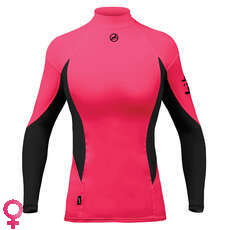 Zhik Womens Spandex Maniche Lunghe Top - Rosa Zhik Womens Spandex Maniche Lunghe Top - Rosa