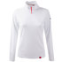 T-Shirt Manica Lunga Con Scollo A Zip Da Uomo Uv Tec Gill - Bianco Artico