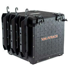 Yak Attack Blackpak Pro Kayak Fishing Crate - 16 Pollici X 16 Pollici - Nero