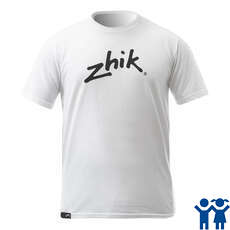 Zhik Juniors Classic Zhik Logo Poly-Cotton Tee - Bianco Zhik Juniors Classic Zhik Logo Poly-Cotton Tee - Bianco