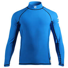 Zhik Mens Long Sleeve Spandex Rash Vest / Guardia - Ciano Zhik Mens Long Sleeve Spandex Rash Vest / Guardia - Ciano
