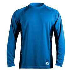 Zhik Mens Long Sleeve Zhikdry Vela Top - Blu Zhik Mens Long Sleeve Zhikdry Vela Top - Blu