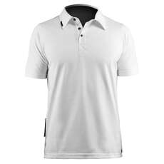 Zhik Mens Poli Cotone Sailing Polo - Bianco Zhik Mens Poli Cotone Sailing Polo - Bianco