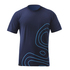T-Shirt In Cotone E Cotone Zhik Ocean Ripple - Blu