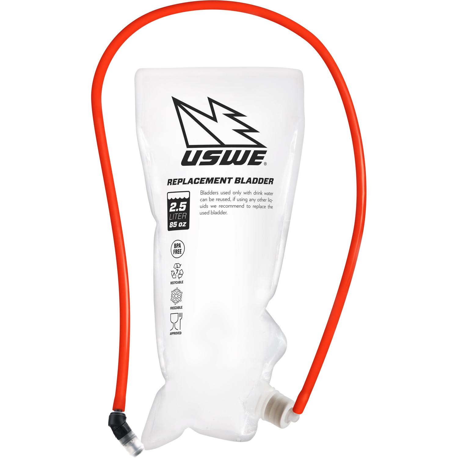 Uswe 2.5L Vespa Monouso Con Valvola Di Morsa E Kit Di Tubo Flessibile