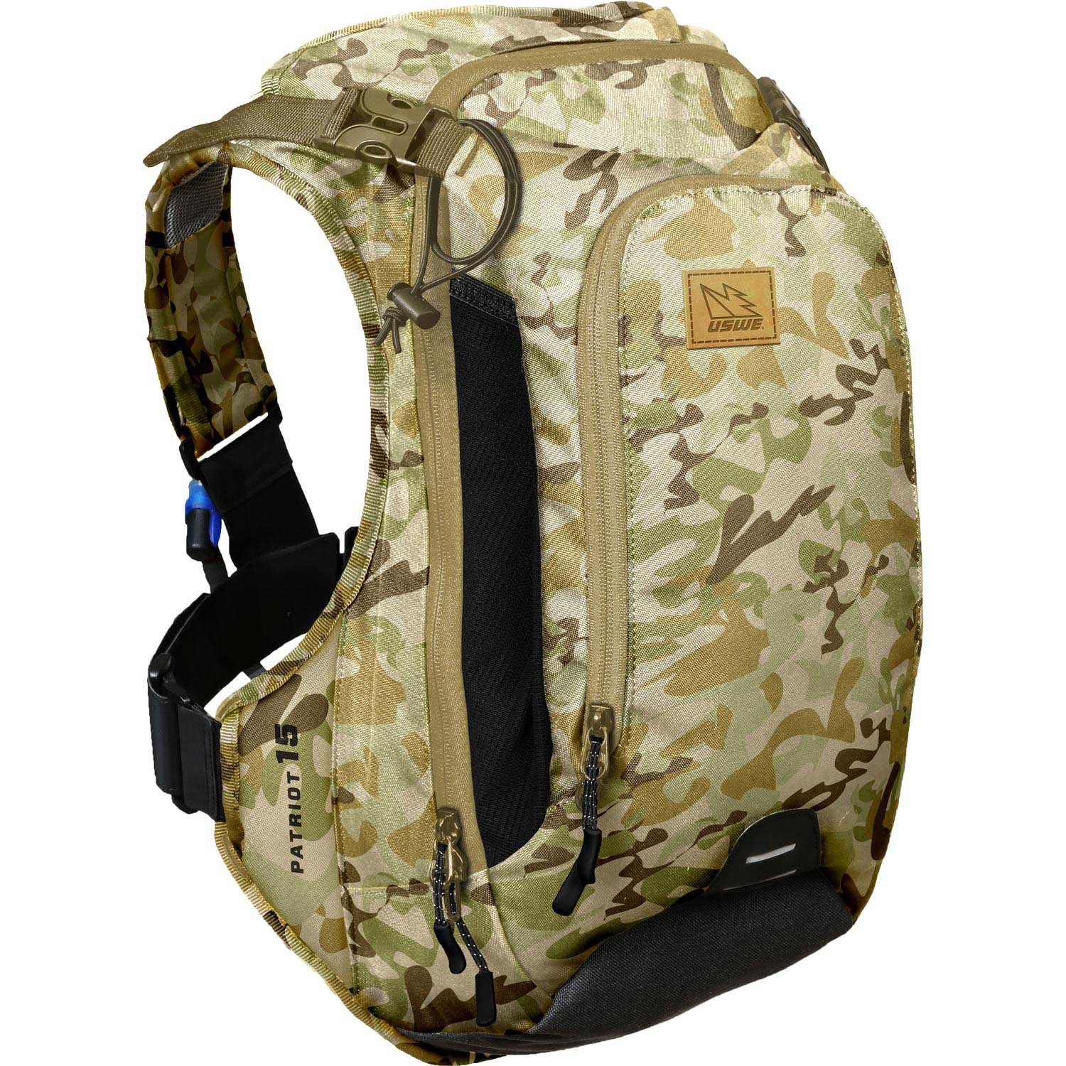 Uswe Patriot 15 Pack 12L Cargo + Protezione Posteriore Con 3L Elite Bladder